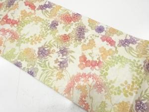 吉兵衛　金通し　花丸文様　全通袋帯